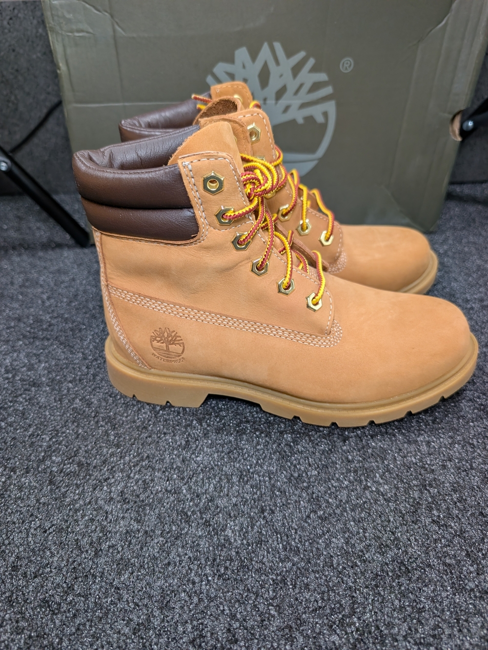 Timberland Linden Woods 6" Waterproof Boots Women's 5.5 Wheat Nubuck NIB